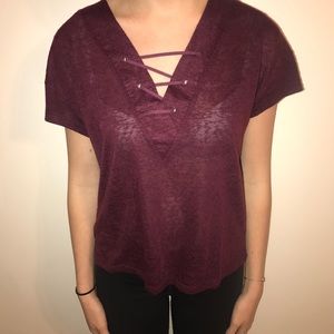 Pacsun Lace-up Tee
